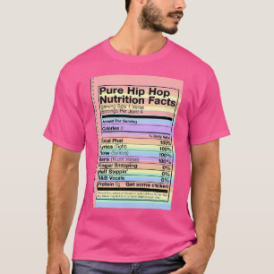 Coole Vintage Pure Hip Hop Nährwertangaben Geschen T-Shirt