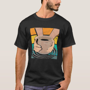 Coole Vintage Retro-Keramik-Keramik Clay Art T-Shirt