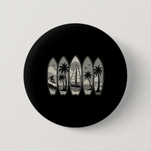 Coole Vintage Retro Surfen Surfboard Surfer S Button