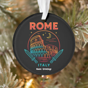 Coole Vintage Roma Italia Colosseum Souvenirs Gesc Ornament