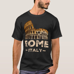 Coole Vintage Roma Italia Kolosseum Souvenirs Rom T-Shirt