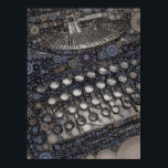 Coole Vintage Schreibmaschine Moderner Pop Art Poster<br><div class="desc">Das Alte mit dem Neuen mit der coolen Pop-Kunst unter Verwendung einer Vintagen Schreibmaschine als Subjekt vermischen, aber mit modernen konzentrischen Kreisen als Pop-Kunstdesign. Erhältlich in einer Vielzahl von Geschenken, iPhone-Gehäusen, Aufklebern, Etiketten, Elektronikaccessoires, Visitenkarten und vielem mehr. "Vintage Schreibmaschine" "Antique typewriter" "typewriter Pop art" "concentric circles design" "autor" "writer" "typing"...</div>