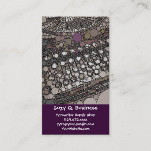 Coole Vintage Schreibmaschine Moderner Pop Art Visitenkarte