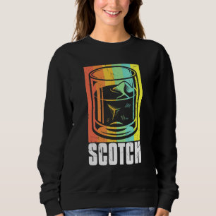 Coole Vintage Scotch On Ice Artwork Whiskey-Herste Sweatshirt