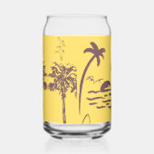 Coole Vintage Strandskizze Dosenglas (Rechts)