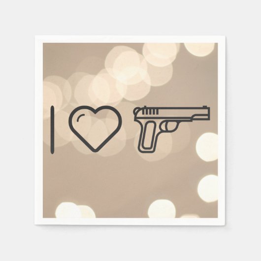 Coole Vintage Waffen Serviette (Vorderseite)