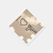 Coole Vintage Waffen Serviette (Ecke)