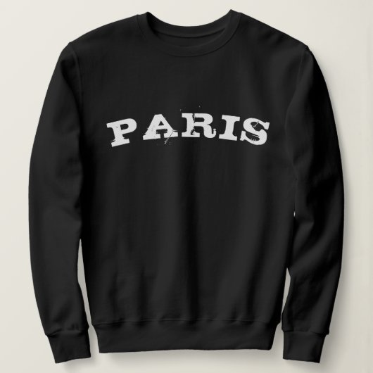 Coole Vintage Weißbriefe Frankreich Paris  Sweatshirt (Design vorne)