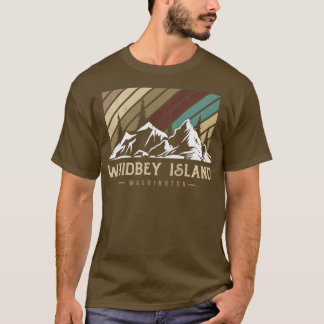 Coole Vintage Whidbey Insel Skifahren Snowboarden T-Shirt