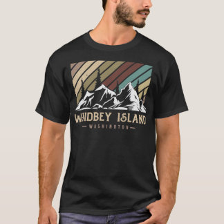 Coole Vintage Whidbey Insel Snowboarden T-Shirt