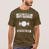 Coole Vinyl-Aufnahme von Männern Frauen LP-Rekord T-Shirt (Vorderseite)