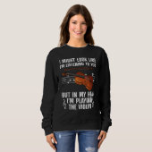 Coole Violine für Männer Violinist Viola C Sweatshirt (Vorne ganz)