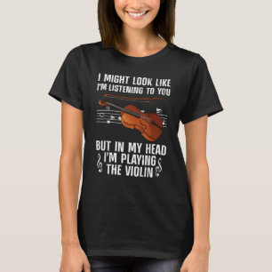 Coole Violine für Männer Violinist Viola C T-Shirt