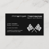 Coole Visitenkarte für die schwarze Checkliste (Rückseite)