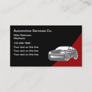 Coole Visitenkarten für Automobil-Serviceleistunge Visitenkarte