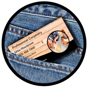 Coole Visitenkarten für Carpenter, einzigartiges  Visitenkarte