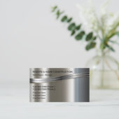 Coole Visitenkarten für den Metallbau Visitenkarte (Stehend Vorderseite)