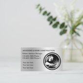 Coole Visitenkarten für den Metallbau Visitenkarte (Stehend Vorderseite)