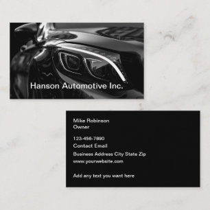 Coole Visitenkarten für die Automobilbranche Visitenkarte