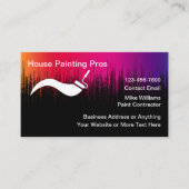 Coole Visitenkarten für Hausmaler Visitenkarte (Vorderseite)