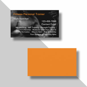 Coole Visitenkarten für Personal Fitness Trainer Visitenkarte