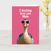 Coole Vogel liebende Mutter Karte (Gelbe Blume)