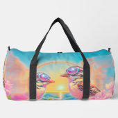 Coole Vögel mit Sonnenbrille bei Sonnenuntergang Duffle Bag (Vorderseite)
