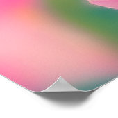 Coole Vögel mit Sonnenbrille bei Sonnenuntergang Poster (Ecke)