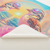 Coole Vögel mit Sonnenbrille bei Sonnenuntergang Sherpadecke (3/4)