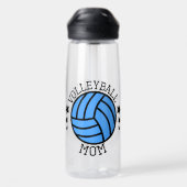 Coole Volleyball-Mutter-Wortkunst Trinkflasche (Rückseite)