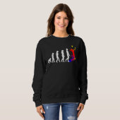 Coole Volleyball oder Beach Volleyball Retro Look  Sweatshirt (Vorne ganz)