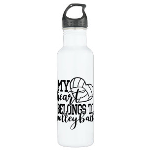 coole Volleyball-Sportliebhaber Edelstahlflasche