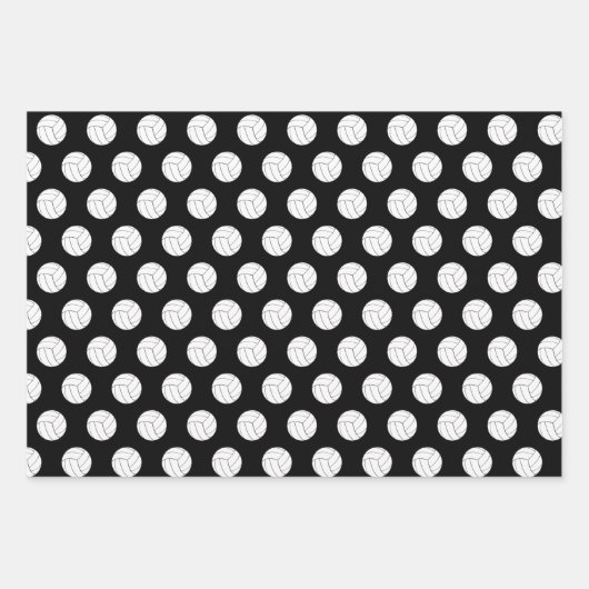 coole Volleyballsportler Geschenkpapier Set (Vorderseite 3)