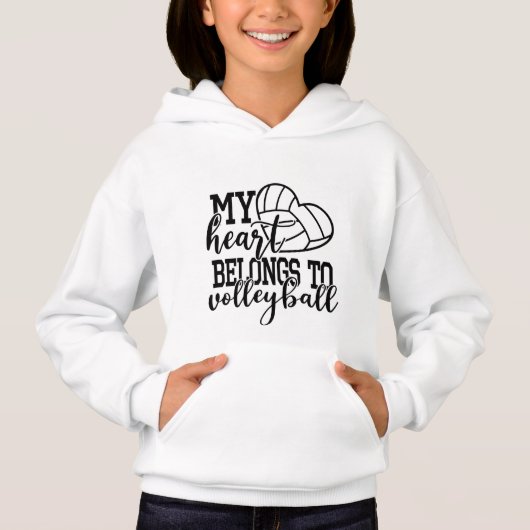 coole Volleyballsportler Hoodie (Vorderseite)