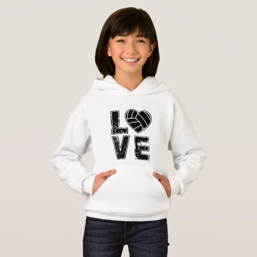 coole Volleyballsportler Hoodie (Vorne ganz)