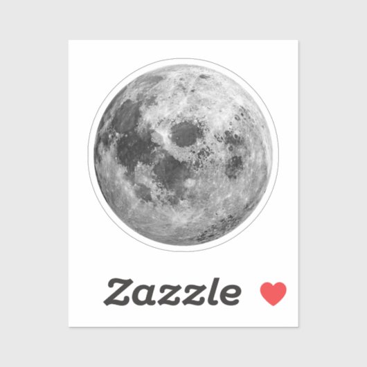 Coole Vollmond-Astronomie Aufkleber (Blatt)