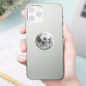 Coole Vollmond-Astronomie Aufkleber (Telefon)