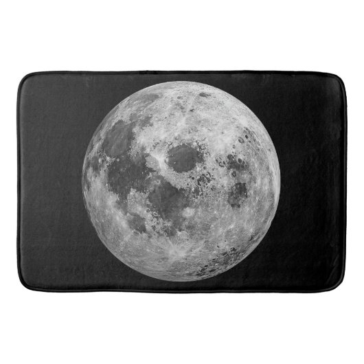 Coole Vollmond-Astronomie Badematte (Vorderseite)