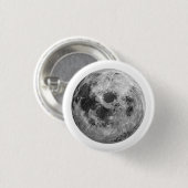 Coole Vollmond-Astronomie Button (Vorne & Hinten)