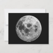 Coole Vollmond-Astronomie Feiertagskarte (Rückseite)