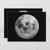Coole Vollmond-Astronomie Feiertagskarte (Vorne/Hinten)