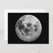 Coole Vollmond-Astronomie Feiertagspostkarte (Vorne/Hinten)
