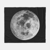 Coole Vollmond-Astronomie Fleecedecke (Vorderseite (Horizontal))