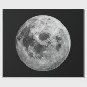 Coole Vollmond-Astronomie Geschenkpapier (Flach)