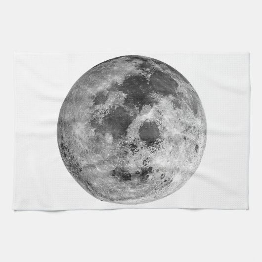 Coole Vollmond-Astronomie Geschirrtuch (Horizontal)