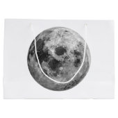 Coole Vollmond-Astronomie Große Geschenktüte (Rückseite)