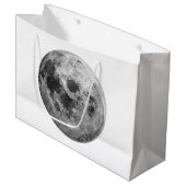 Coole Vollmond-Astronomie Große Geschenktüte (Vorderseite Schrägansicht)