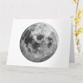 Coole Vollmond-Astronomie Karte (Gelbe Blume)