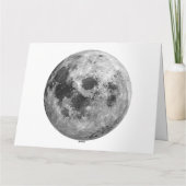 Coole Vollmond-Astronomie Karte (Rückseite)