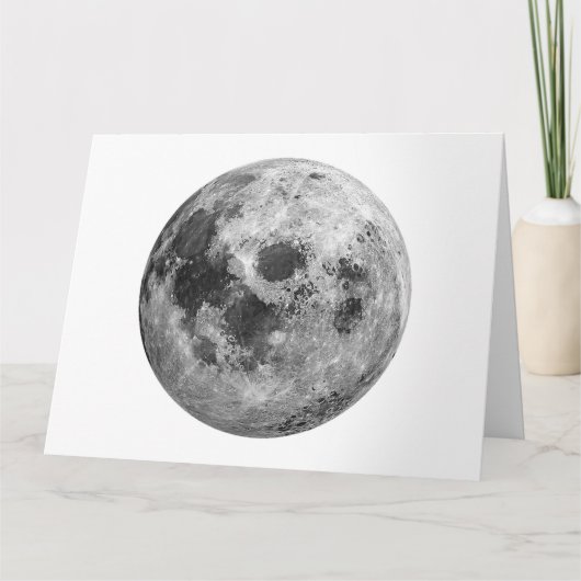 Coole Vollmond-Astronomie Karte (Vorderseite)